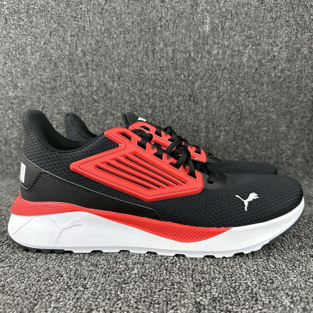 PUMA Pacer Black red Sports Training Sneakers Shoes 38036 Mens 10.5